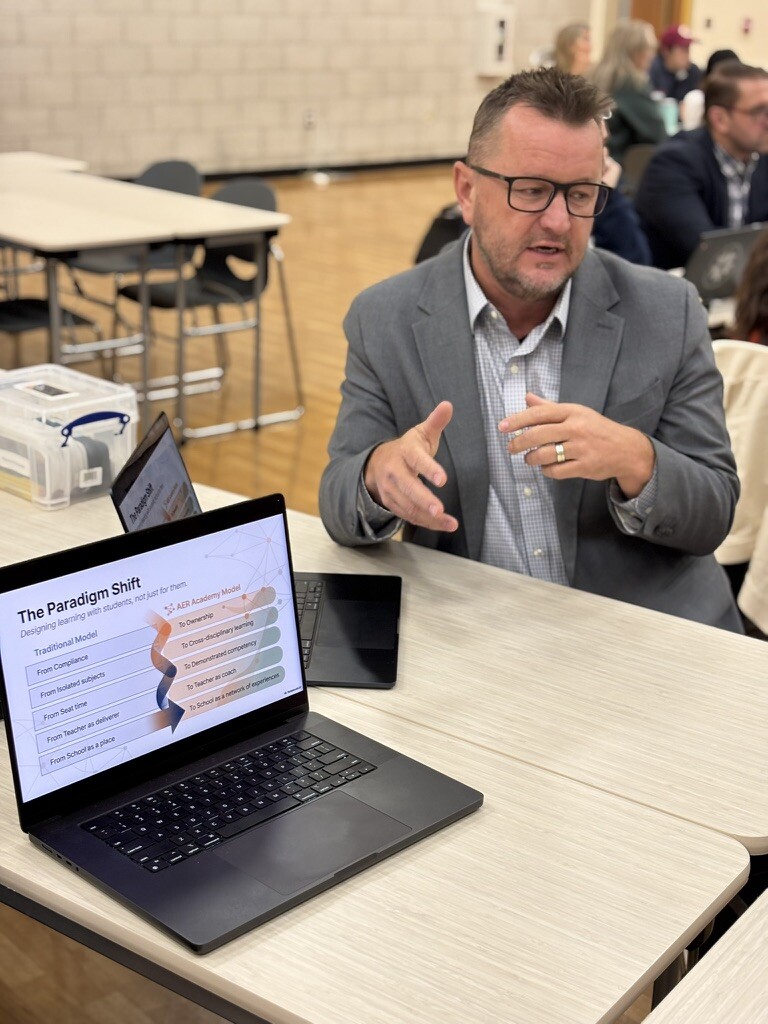 An educator discusses the paradigm shift in learning design
